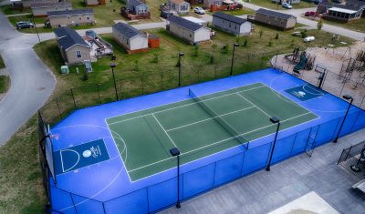 A brand new multi-sports court means you can work on your game, while enjoying some much needed R&R!