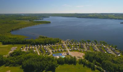 Birds Eye View of Bellmere Winds Golf Resort & Rice Lake