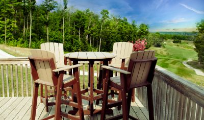 After a long day on the course, enjoy an ice cold refreshment at the Club House patio, overlooking the Golf Course.