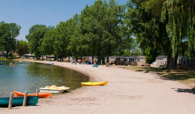 1200 feet of sandy beach awaits you at Cherry Beach Resort!