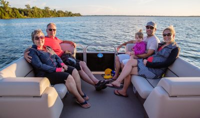 Enjoy a relaxing pontoon ride on East Lake!