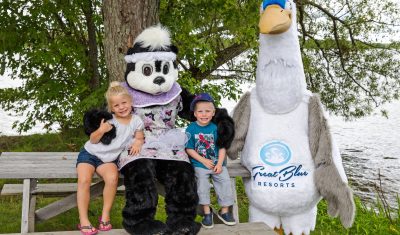 Your kids will love spending time with our Mascots; Derron the Heron and Sally the Skunk!