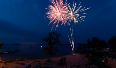Enjoy Beachfront Fireworks on Long Weekends