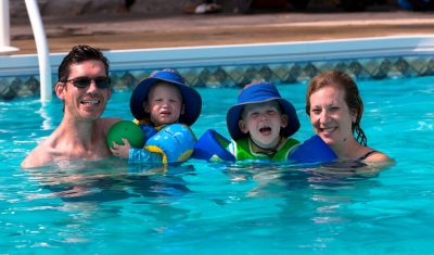 Pool time fun the whole family will enjoy!