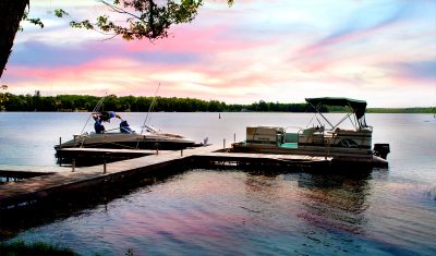 Imagine relaxing evenings watching the sunset from your boat or cottage!
