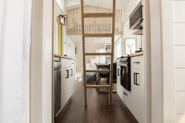 The Ruby Tiny Cottage offers open concept & lofty resort cottage living
