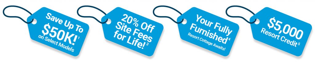 Save big during the Great Blue Resorts In-stock sales event, on now until units are sold!