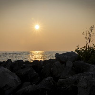 Sunset Over Lake Huron at Port Elgin, Ontario